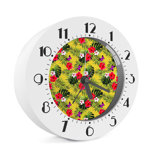 Tropical Exotic Hawaiian Pattern Print Alarm Clock