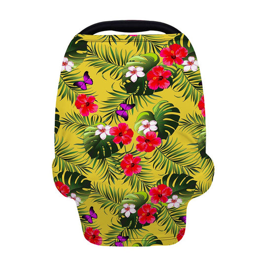 Tropical Exotic Hawaiian Pattern Print Baby Seat Cover