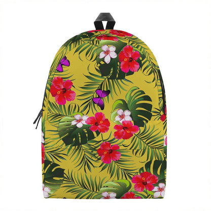 Tropical Exotic Hawaiian Pattern Print Backpack