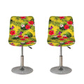 Tropical Exotic Hawaiian Pattern Print Bar Stool Covers
