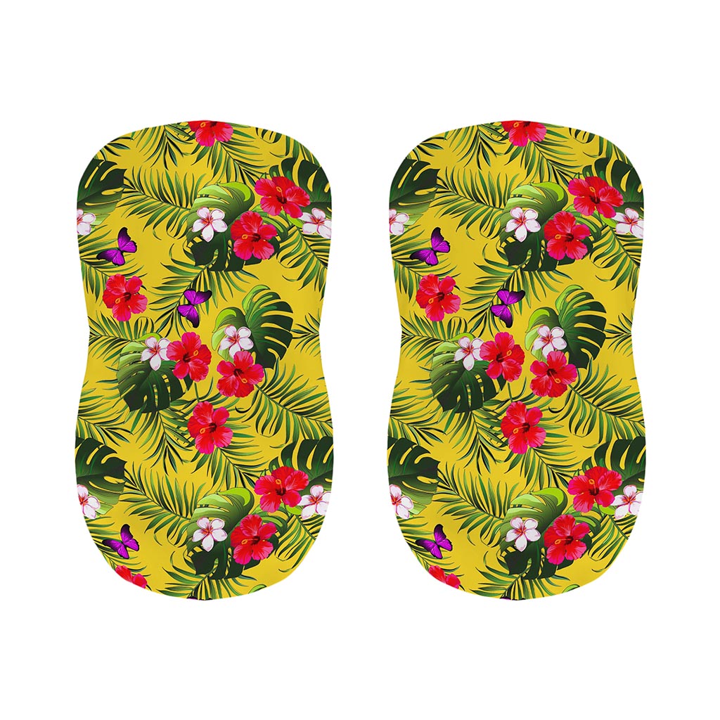 Tropical Exotic Hawaiian Pattern Print Bar Stool Covers
