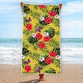 Tropical Exotic Hawaiian Pattern Print Beach Towel