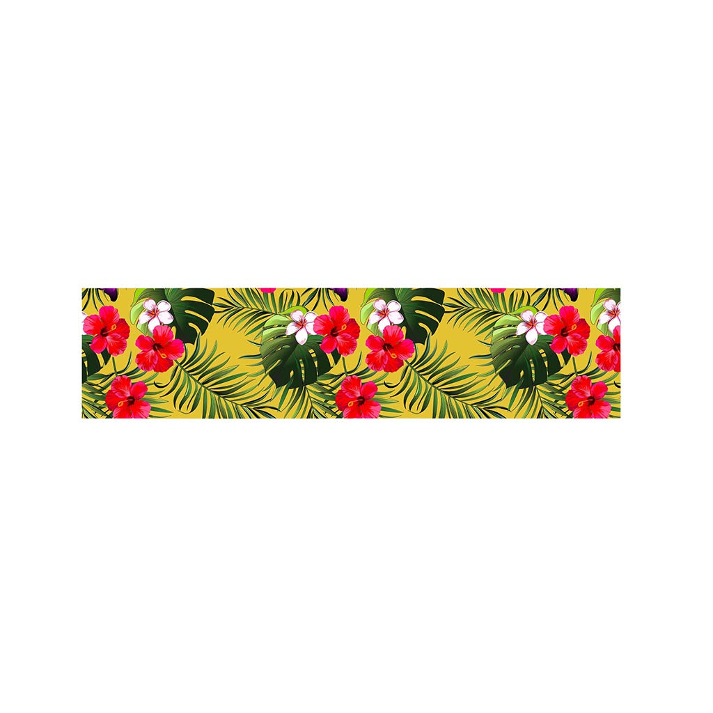 Tropical Exotic Hawaiian Pattern Print Bed Runner