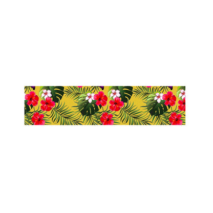 Tropical Exotic Hawaiian Pattern Print Bed Runner