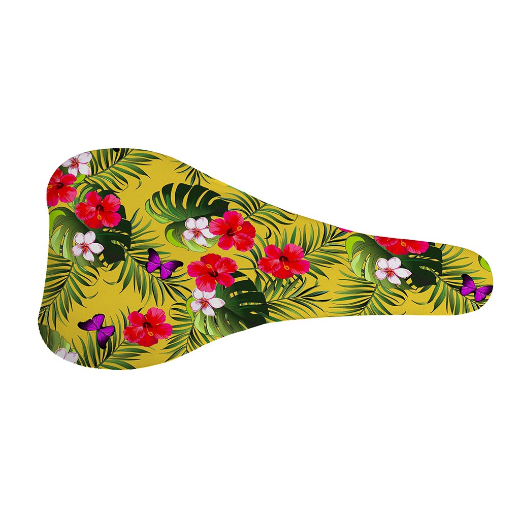 Tropical Exotic Hawaiian Pattern Print Bicycle Seat Cover