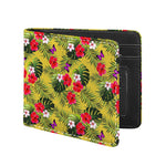 Tropical Exotic Hawaiian Pattern Print Bifold Wallet