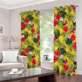 Tropical Exotic Hawaiian Pattern Print Dimout Grommet Curtains
