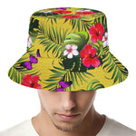 Tropical Exotic Hawaiian Pattern Print Bucket Hat