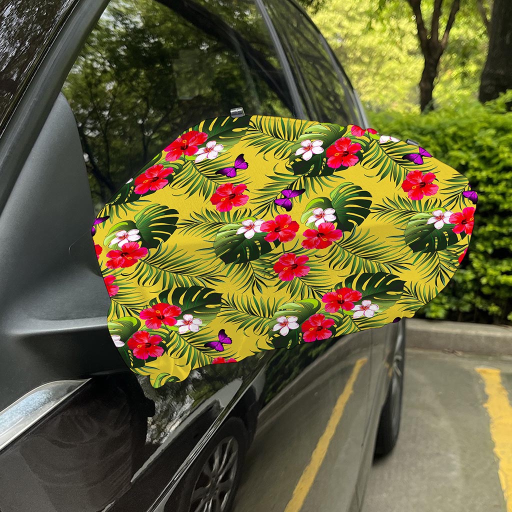 Tropical Exotic Hawaiian Pattern Print Car Side Mirror Covers