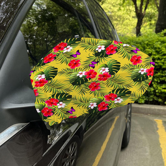 Tropical Exotic Hawaiian Pattern Print Car Side Mirror Covers