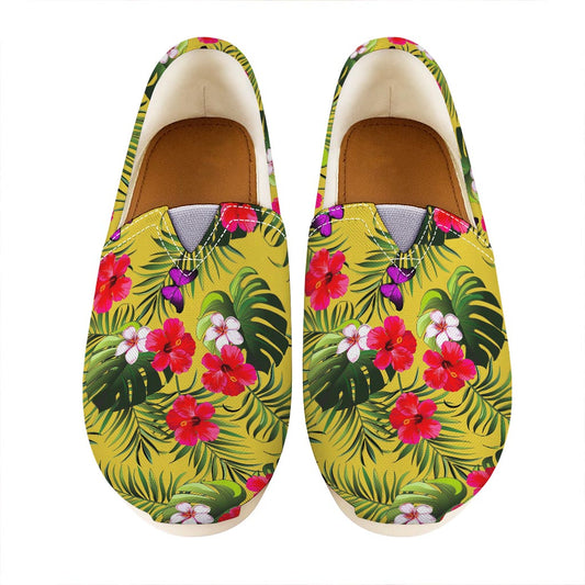 Tropical Exotic Hawaiian Pattern Print Casual Shoes