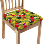Tropical Exotic Hawaiian Pattern Print Chair Cushion Cover