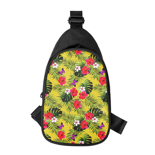 Tropical Exotic Hawaiian Pattern Print Chest Bag