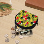Tropical Exotic Hawaiian Pattern Print Coin Purse