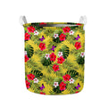Tropical Exotic Hawaiian Pattern Print Collapsible Laundry Basket