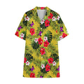 Tropical Exotic Hawaiian Pattern Print Cotton Hawaiian Shirt