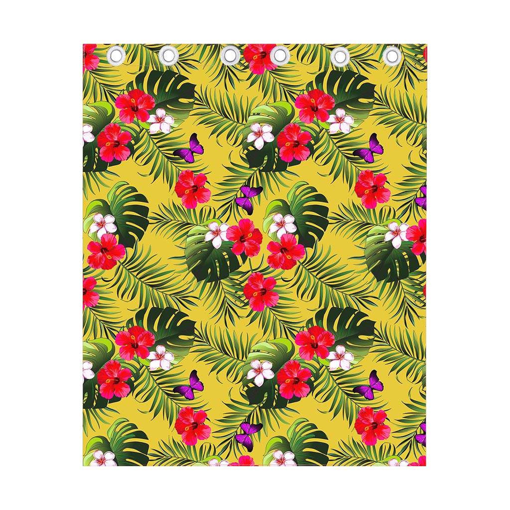 Tropical Exotic Hawaiian Pattern Print Curtain