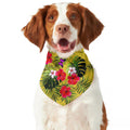 Tropical Exotic Hawaiian Pattern Print Dog Bandana