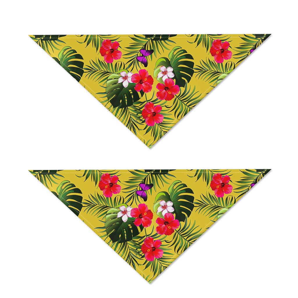 Tropical Exotic Hawaiian Pattern Print Dog Bandana