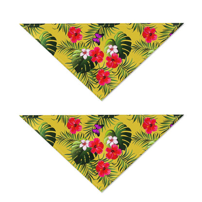 Tropical Exotic Hawaiian Pattern Print Dog Bandana