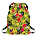 Tropical Exotic Hawaiian Pattern Print Drawstring Backpack