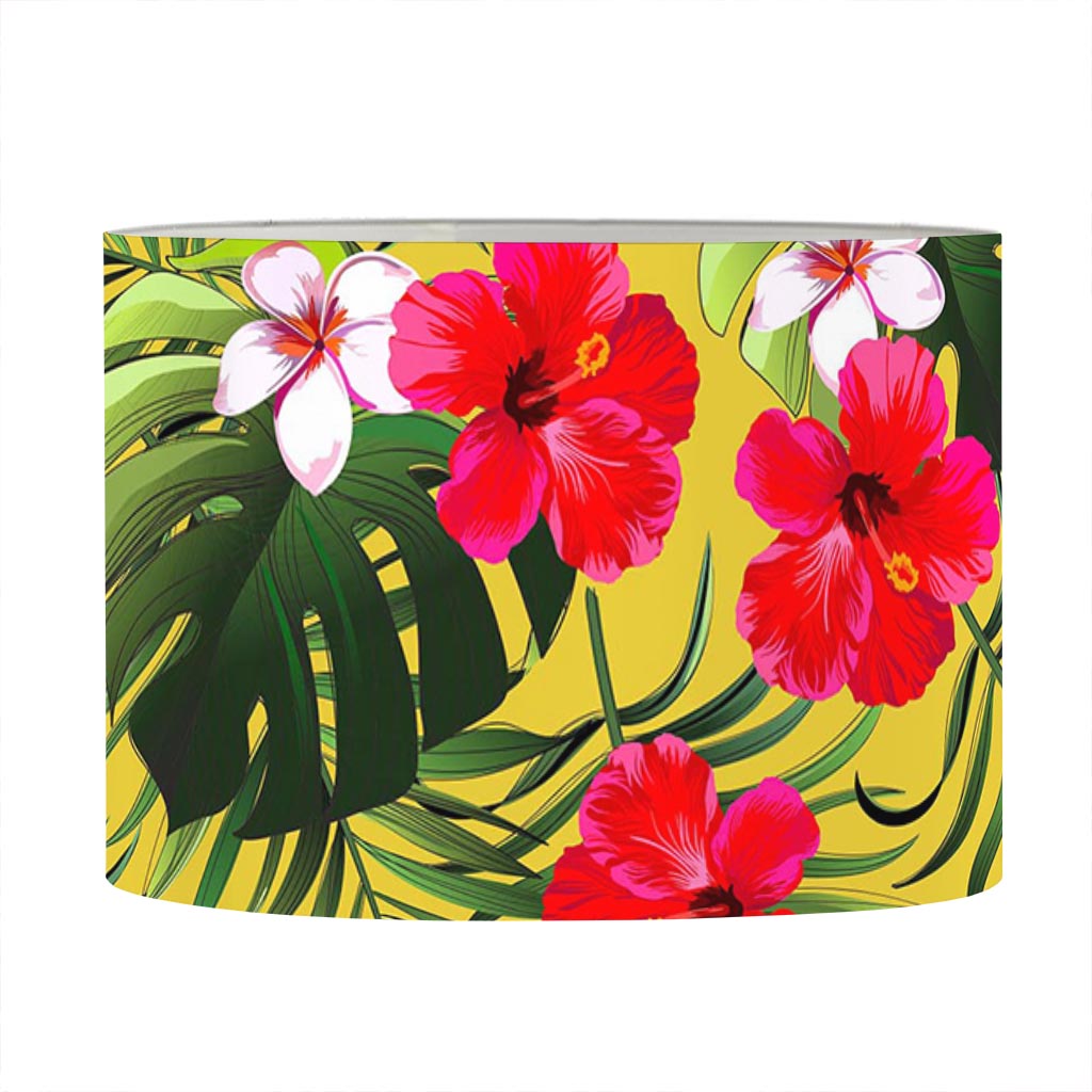 Tropical Exotic Hawaiian Pattern Print Drum Lamp Shade