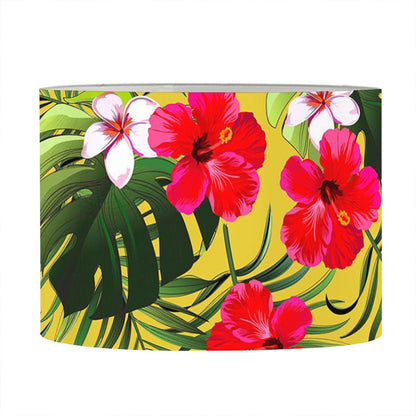 Tropical Exotic Hawaiian Pattern Print Drum Lamp Shade