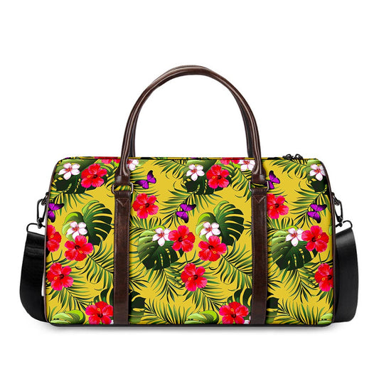 Tropical Exotic Hawaiian Pattern Print Duffle Bag