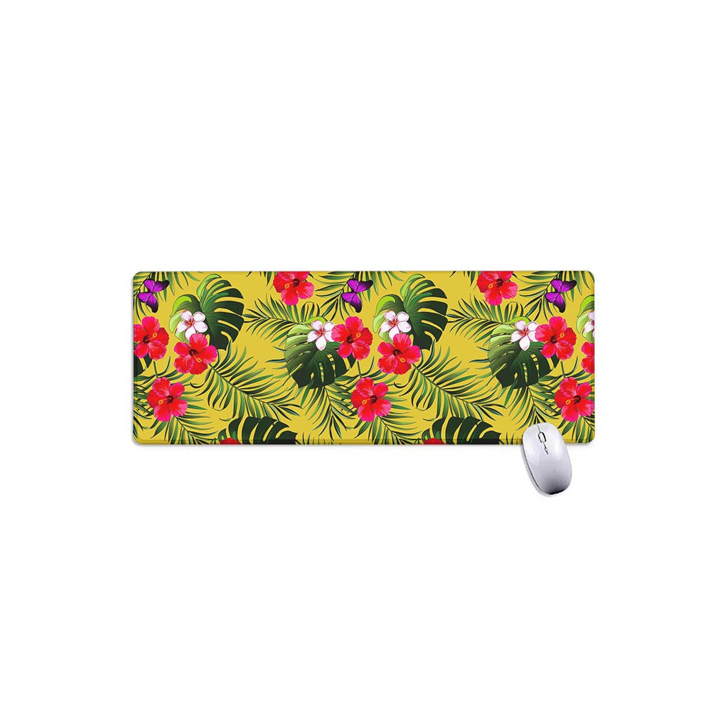 Tropical Exotic Hawaiian Pattern Print Extended Mouse Pad