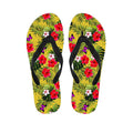 Tropical Exotic Hawaiian Pattern Print Flip Flops