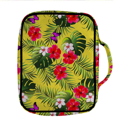Tropical Exotic Hawaiian Pattern Print Front Pocket Bible Bag
