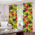 Tropical Exotic Hawaiian Pattern Print Grommet Curtains