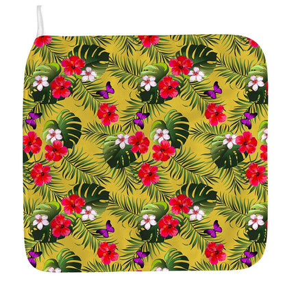 Tropical Exotic Hawaiian Pattern Print Hand Towel