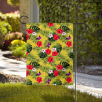Tropical Exotic Hawaiian Pattern Print House Flag