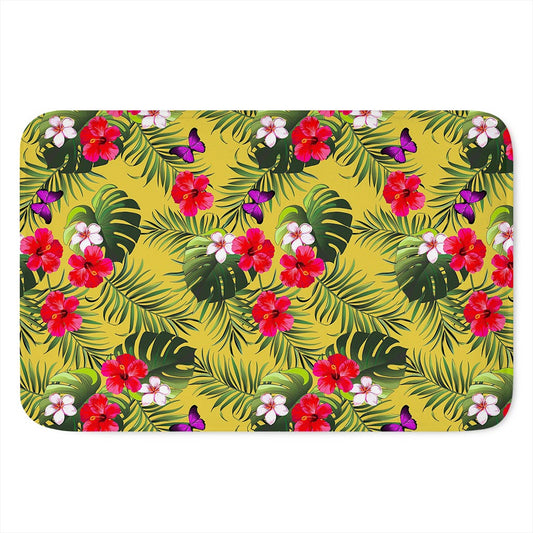 Tropical Exotic Hawaiian Pattern Print Indoor Door Mat