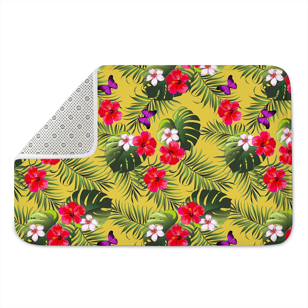 Tropical Exotic Hawaiian Pattern Print Indoor Door Mat