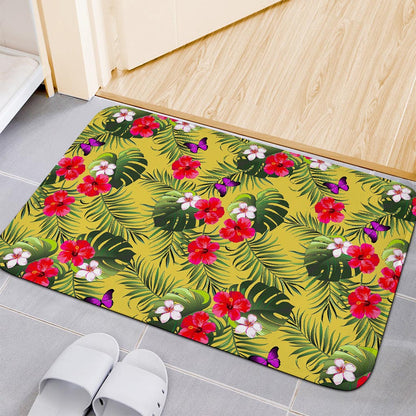Tropical Exotic Hawaiian Pattern Print Indoor Door Mat