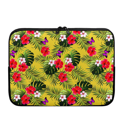 Tropical Exotic Hawaiian Pattern Print Laptop Sleeve