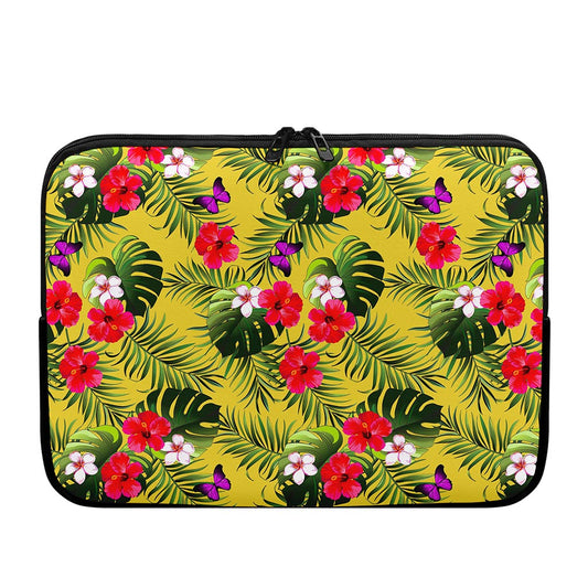 Tropical Exotic Hawaiian Pattern Print Laptop Sleeve