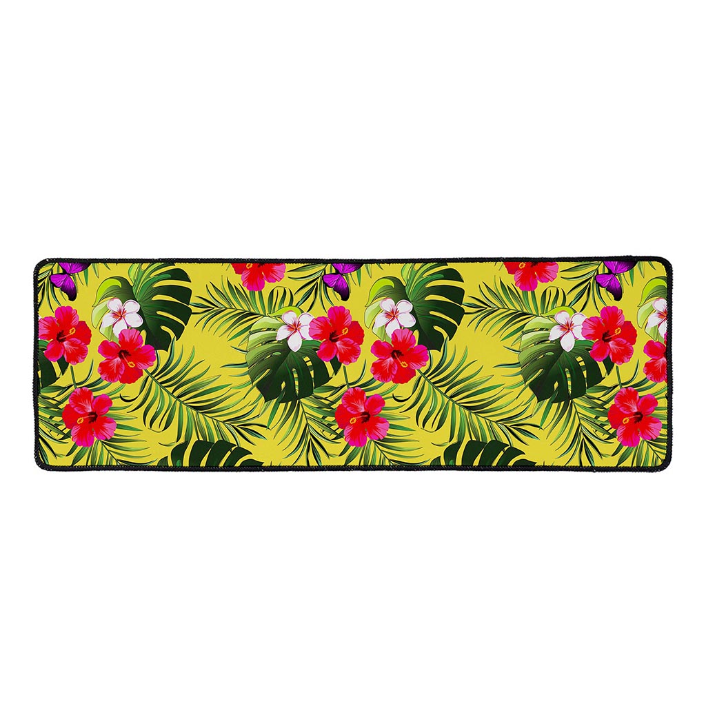 Tropical Exotic Hawaiian Pattern Print Long Kitchen Mat