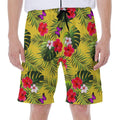 Tropical Exotic Hawaiian Pattern Print Men's Beach Shorts