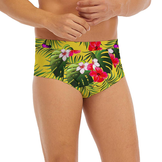 Tropical Exotic Hawaiian Pattern Print Men's Briefs