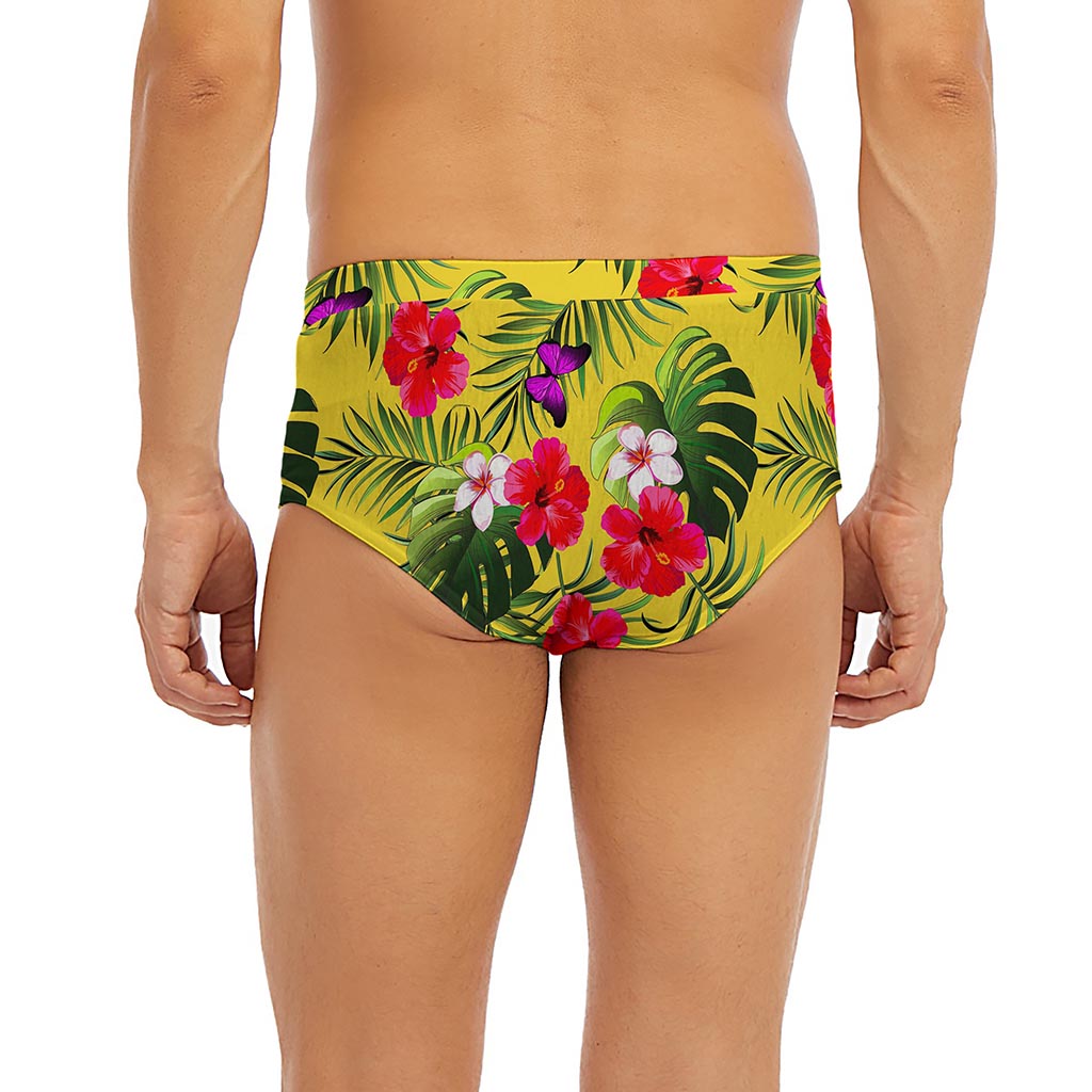 Tropical Exotic Hawaiian Pattern Print Men's Briefs