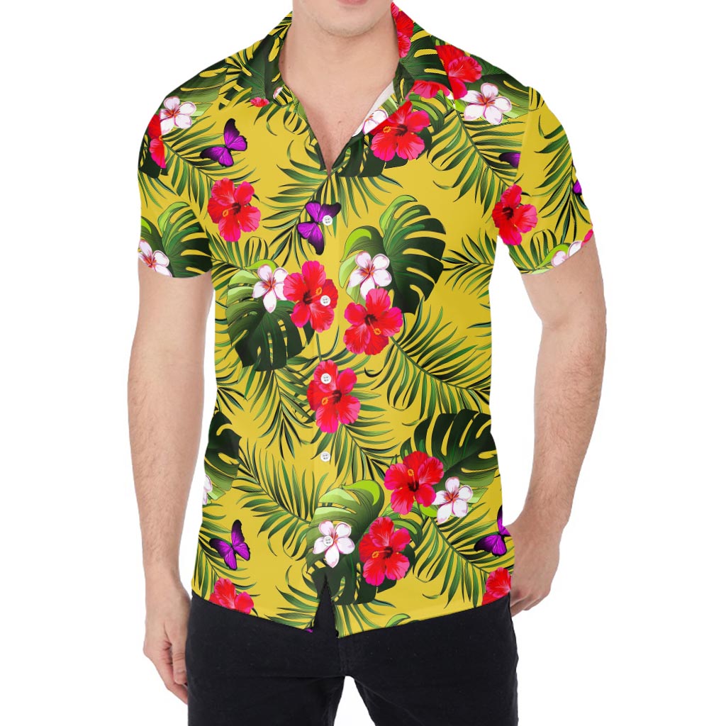 Tropical Exotic Hawaiian Pattern Print Men's Shirt