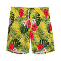 Tropical Exotic Hawaiian Pattern Print Men's Athletic Shorts