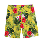Tropical Exotic Hawaiian Pattern Print Men's Sports Shorts