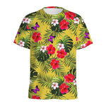Tropical Exotic Hawaiian Pattern Print Men's Sports T-Shirt
