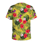 Tropical Exotic Hawaiian Pattern Print Men's Sports T-Shirt