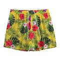 Tropical Exotic Hawaiian Pattern Print Mesh Shorts