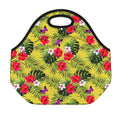 Tropical Exotic Hawaiian Pattern Print Neoprene Lunch Bag